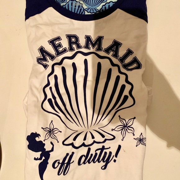 Disney Pajama Shirt: Mermaid Off-Duty - Picture 1 of 4